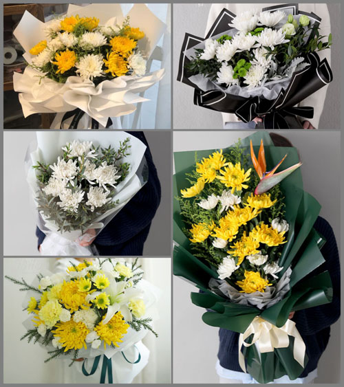 湖北黄冈市黄梅县濯港镇蒋咀村白事花束代送